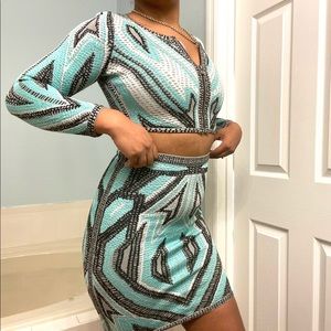 HERVÉ LÉGER TWO PIECE SET